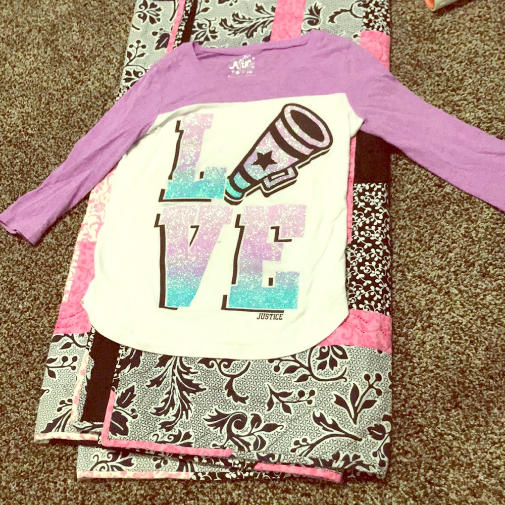 💖Justice Love Cheer shirt💖